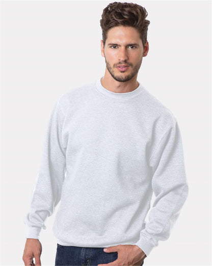 Bayside USA-Made Crewneck Sweatshirt 1102 #colormdl_White