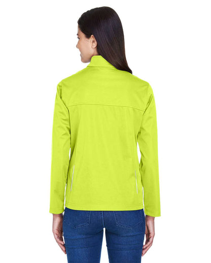 CORE365 Women's Techno Lite Three-Layer Knit Tech-Shell CE708W #colormdl_Safety Yellow