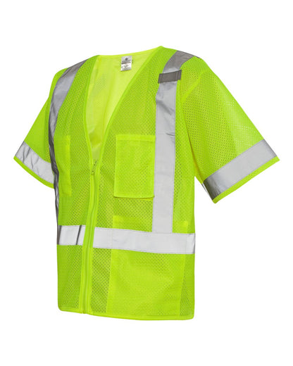 Kishigo Unisex Class 3 Economy Vest 1264-1265 #color_Lime