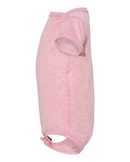 Rabbit Skins Infant Harborside Mélange Bodysuit 4491 #color_Mauvelous Melange