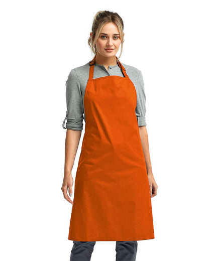 Artisan Collection by Reprime Recycled Bib Apron RP150 #colormdl_Orange