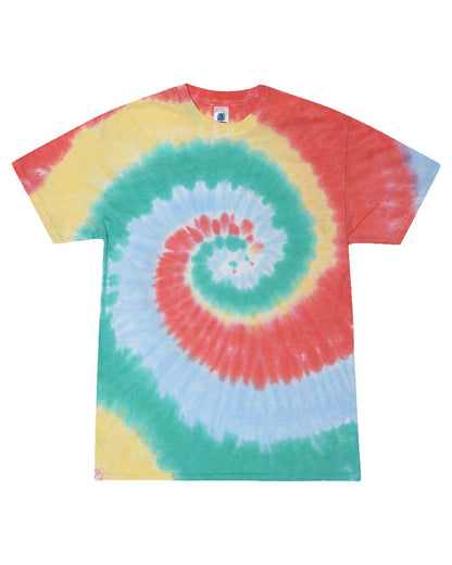 Colortone Youth Multi-Color Tie-Dyed T-Shirt 1000Y #color_Gum Drop