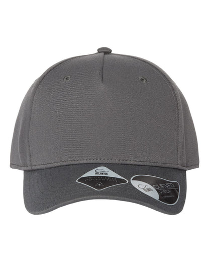 Atlantis Headwear Sustainable Five-Panel Cap FIJI #color_Dark Grey