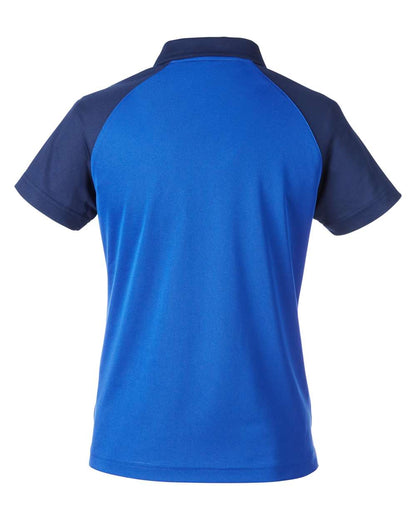 Team 365 Women's Command Snag-Protection Colorblock Polo TT21CW #color_Sport Graphite/ Black