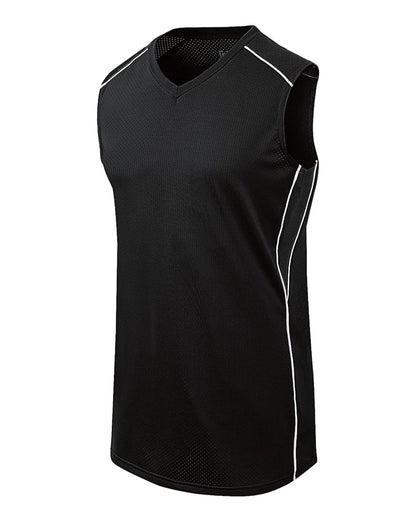 Augusta Sportswear Girls' Dynamite Jersey 312163 #color_Black/ Black/ White