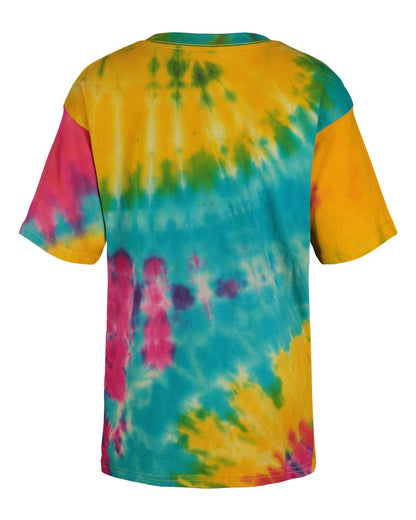 MV Sport Youth Crazy T-Shirt 201Y #color_Rainbow Tie Dye
