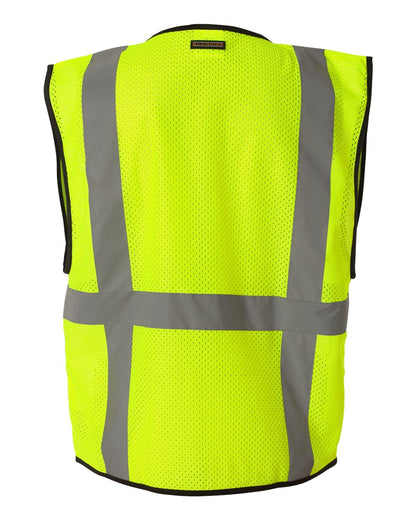 Kishigo Unisex Economy Mesh 6-Pocket Vest 1191-1192 #color_Lime