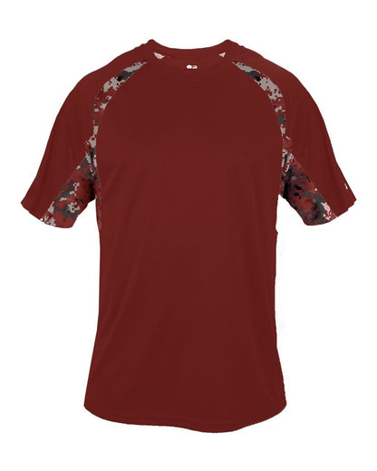 Badger Hook Digital T-Shirt 4140 #color_Cardinal/ Cardinal Digital