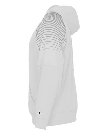 Badger Lineup Hooded Pullover 1405 #color_White