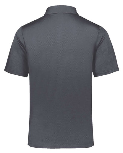 Holloway Men's Dry-Excel™ Prism Bold Polo 222576 #color_Carbon/ White