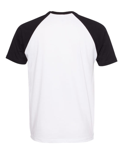 Next Level Cotton Raglan T-Shirt 3650 #color_Black/ White