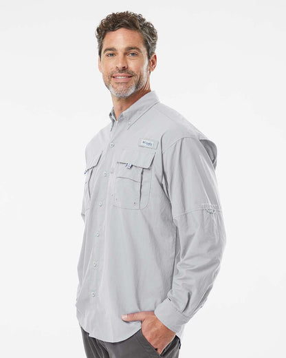 Columbia PFG Bahama™ II Long Sleeve Shirt 212463 #colormdl_Cool Grey