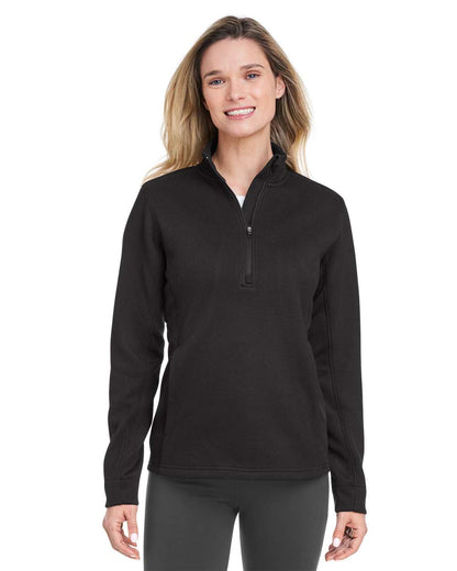 Spyder Women's Constant Canyon Quarter-Zip Pullover S18092 #colormdl_Black