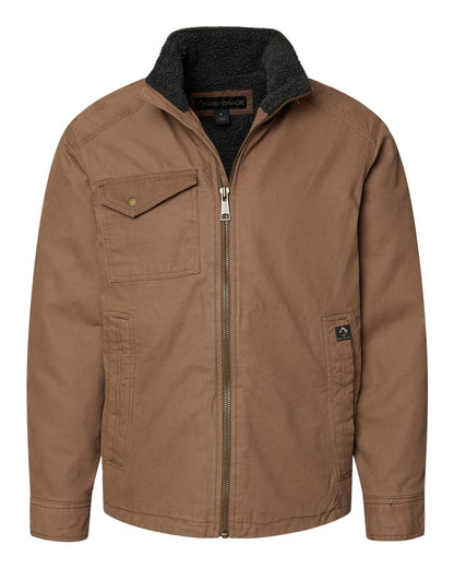 DRI DUCK Endeavor Canyon Cloth™ Canvas Jacket with Sherpa Lining 5037 #color_Field Khaki