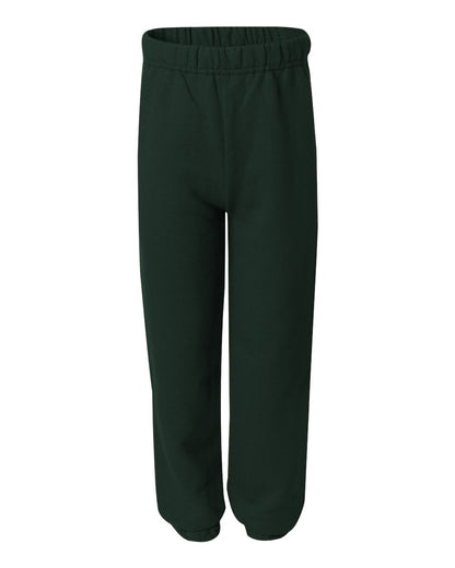 JERZEES Youth NuBlend® Sweatpants 973BR #color_Forest Green