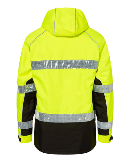 Kishigo Unisex Premium Brilliant Series® Class 3 Pro Parka JS152 #color_Lime