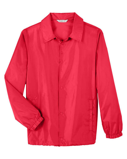 Team 365 Unisex Zone Protect Coaches Jacket TT75 #color_Sport Red