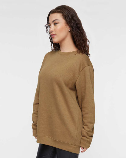 LAT Unisex Elevated Fleece Crewneck Sweatshirt 6925 #colormdl_Coyote Brown