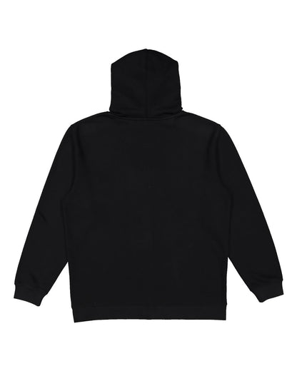 LAT Unisex Full-Zip Fleece Hoodie Sweatshirt 6927 #color_Black