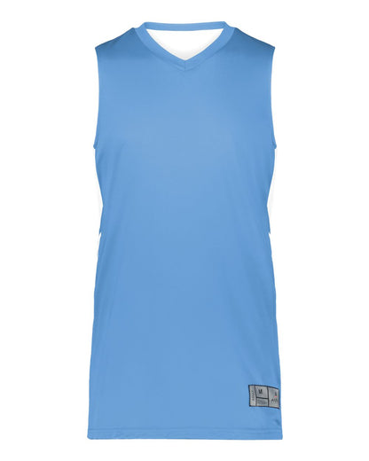 Augusta Sportswear Youth Alley-Oop Reversible Jersey 1167 #color_Columbia Blue/ White