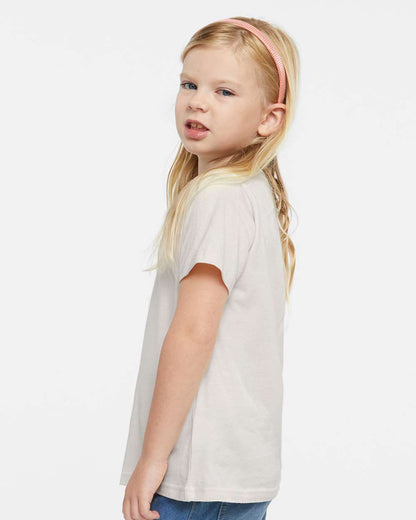 Rabbit Skins Toddler Fine Jersey Tee 3321 #colormdl_Porcelain