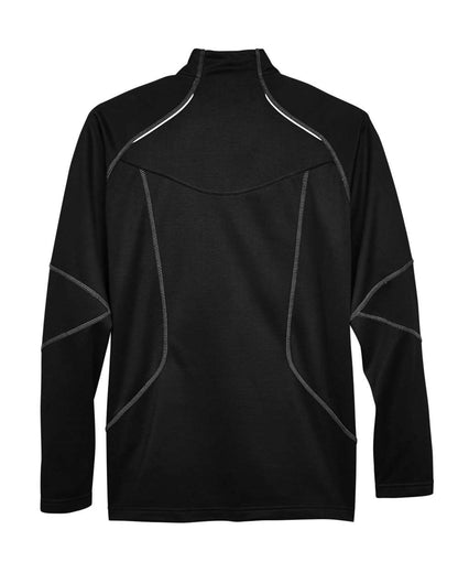 North End Men's Catalyst Performance Fleece Quarter-Zip Pullover 88175 #color_Black