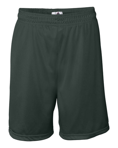 Badger Mini Mesh 7'' Inseam Shorts 7237 #color_Forest