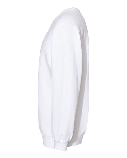 Comfort Colors Unisex Garment-Dyed Crewneck Sweatshirt 1566 #color_White