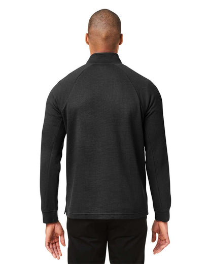North End Men's Rhythm Waffle Quarter-Zip Pullover NE200 #colormdl_Black
