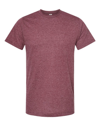 Tultex Poly-Rich T-Shirt 241 #color_Heather Burgundy