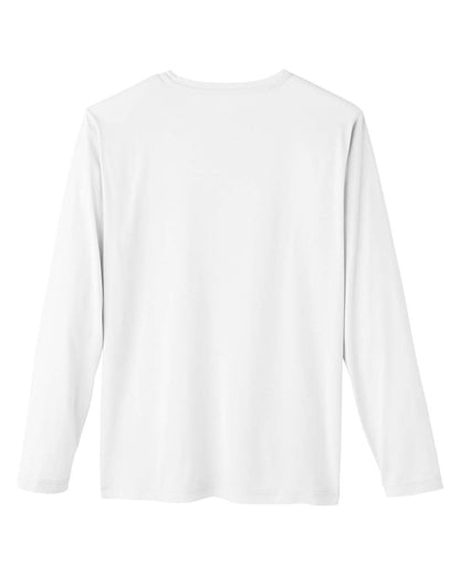 CORE365 Unisex Fusion ChromaSoft™ Performance Long Sleeve T-Shirt CE111L #color_White