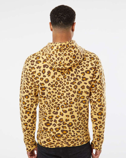 J. America Men's Triblend Fleece Hooded Sweatshirt 8871 #colormdl_Leopard Triblend