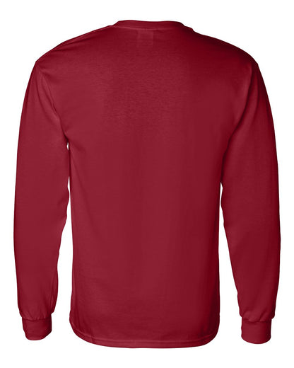 Gildan Unisex Heavy Cotton™ Long Sleeve T-Shirt 5400 #color_Garnet