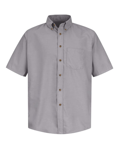 Red Kap Men's Poplin Short Sleeve Dress Shirt SP80 #color_Silver