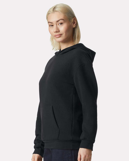 American Apparel Unisex ReFlex Fleece Hoodie Sweatshirt RF498 #colormdl_Black