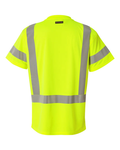 Kishigo Unisex Class 3 T-Shirt 9118-9119 #color_Lime