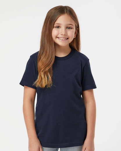 Tultex Youth Fine Jersey T-Shirt 235 #colormdl_Navy