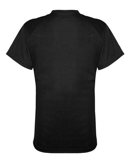 Badger FitFlex Women's Performance V-Neck T-Shirt 1002 #color_Black