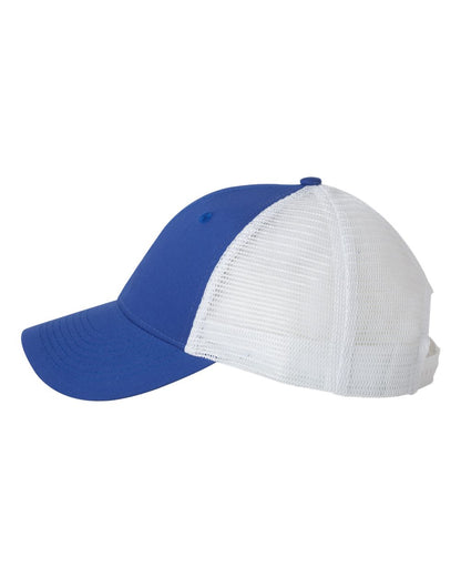 Valucap Mesh-Back Twill Trucker Cap VC400 #color_Royal/ White