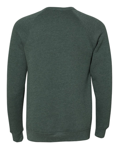 BELLA + CANVAS Sponge Fleece Raglan Crewneck Sweatshirt 3901 #color_Heather Forest