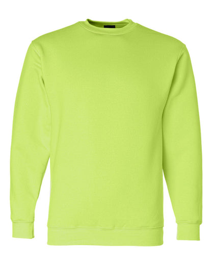 Bayside USA-Made Crewneck Sweatshirt 1102 #color_Lime Green