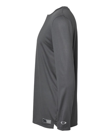 Oakley Men's Team Issue Hydrolix Long Sleeve T-Shirt FOA402992 #color_Forged Iron