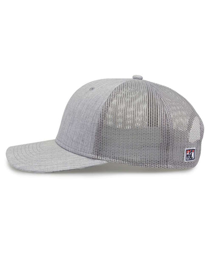 The Game Everyday Trucker Cap GB452E #color_Heather Light Grey