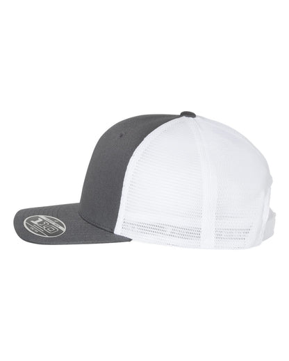 Flexfit 110® Mesh-Back Cap 110M #color_Charcoal/ White