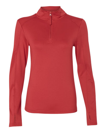 Badger Women’s Lightweight Quarter-Zip Pullover 4286 #color_Red