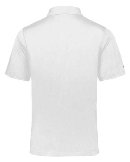 Holloway Men's Dry-Excel™ Prism Bold Polo 222576 #color_White/ Carbon