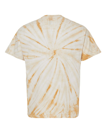 Dyenomite Cyclone Pinwheel Tie-Dyed T-Shirt 200CY #color_Honey
