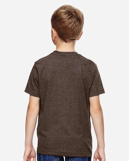 LAT Youth Fine Jersey Tee 6101 #colormdl_Vintage Chocolate