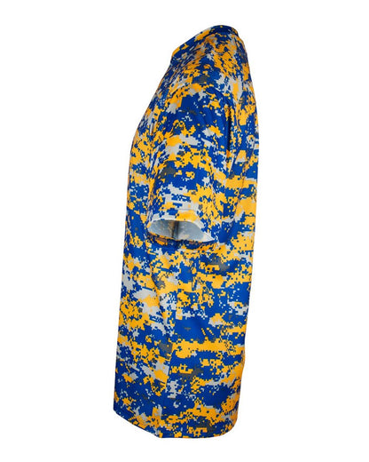 Badger Men's Digital Camo T-Shirt 4180 #color_Royal/ Gold Digital