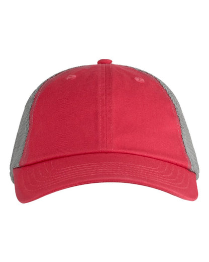 Big Accessories Washed Trucker Cap BA601 #color_Cosmo/ Grey